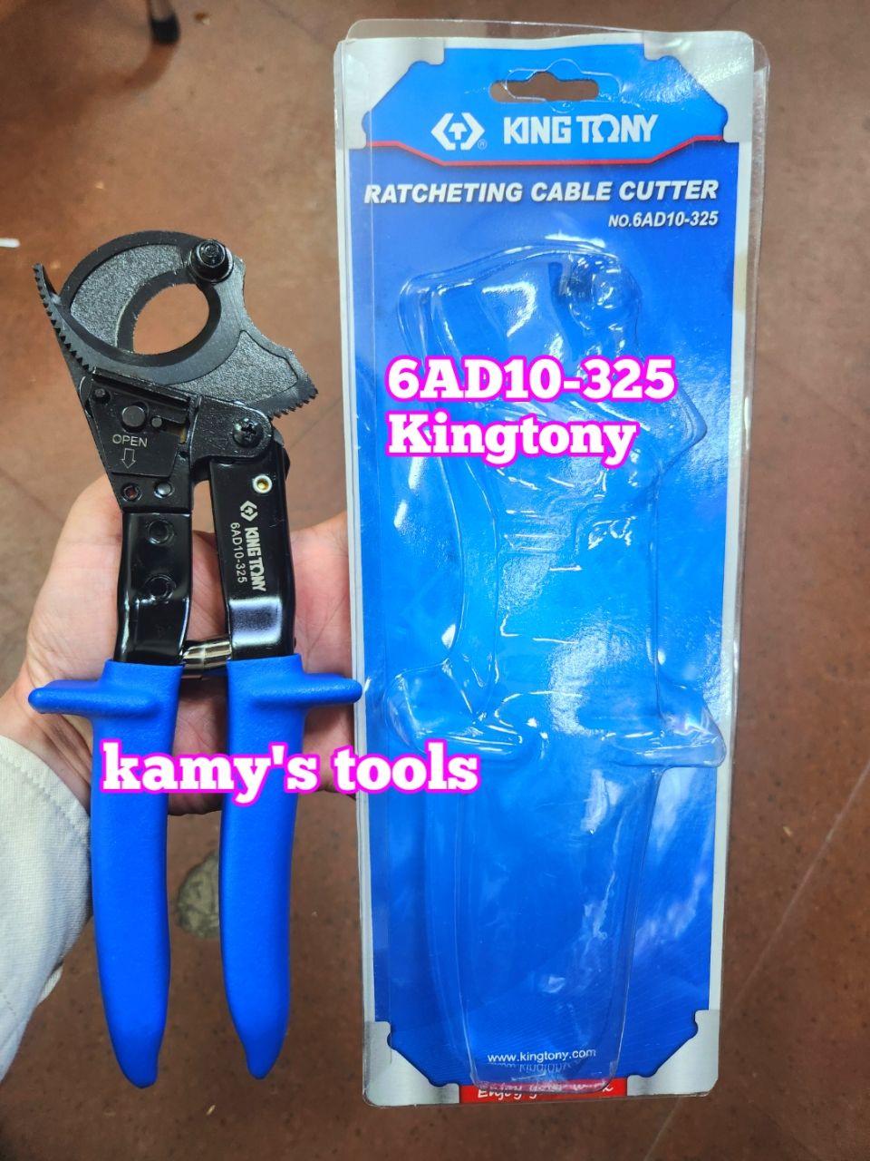 Kéo cắt cáp nhông kingtony model 6AD10-325 dài 255mm, kìm cắt cáp