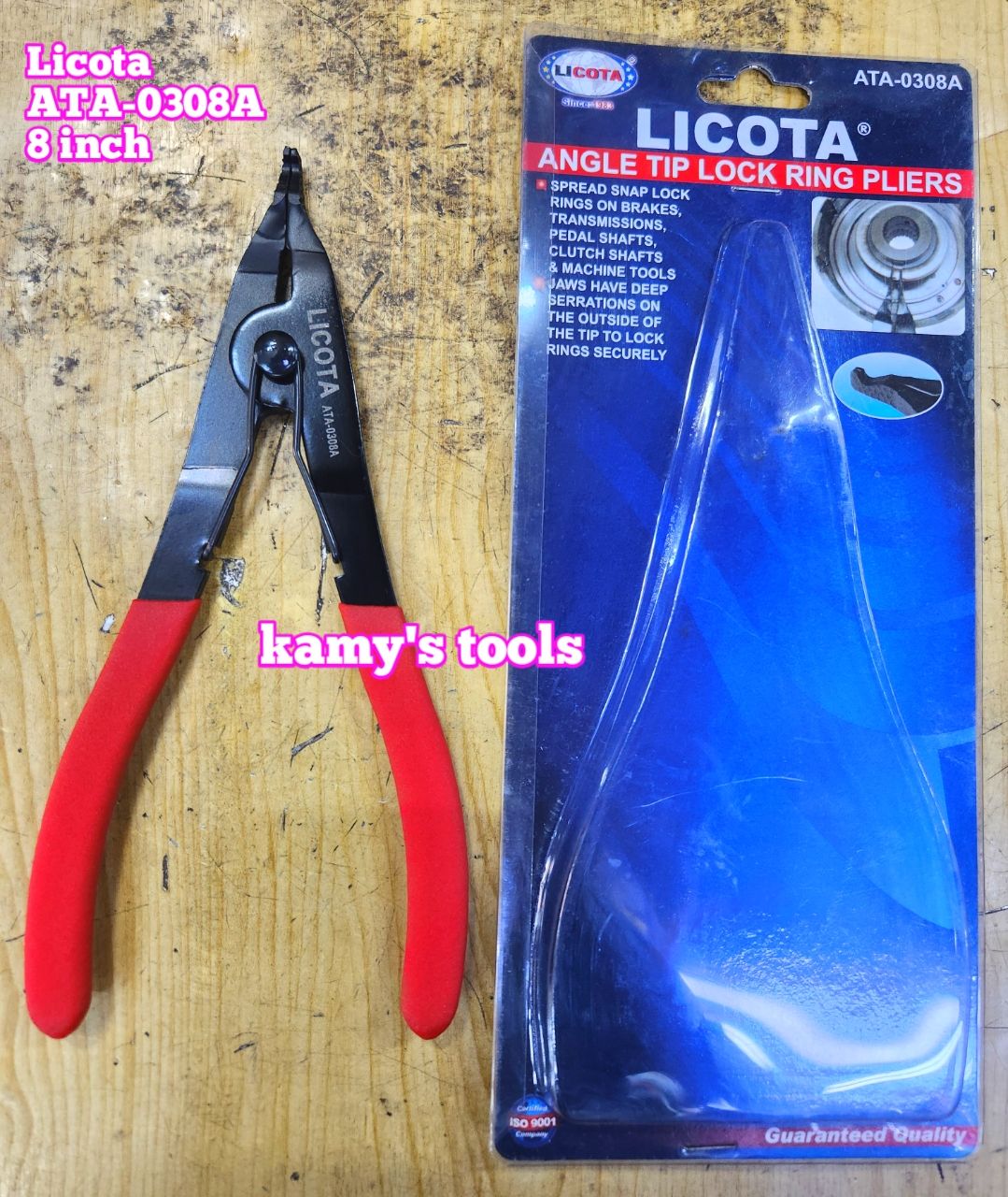 Kìm mở phe miệng dẹp xe hơi ô tô 8 inch 200mm Licota ATA-0308A