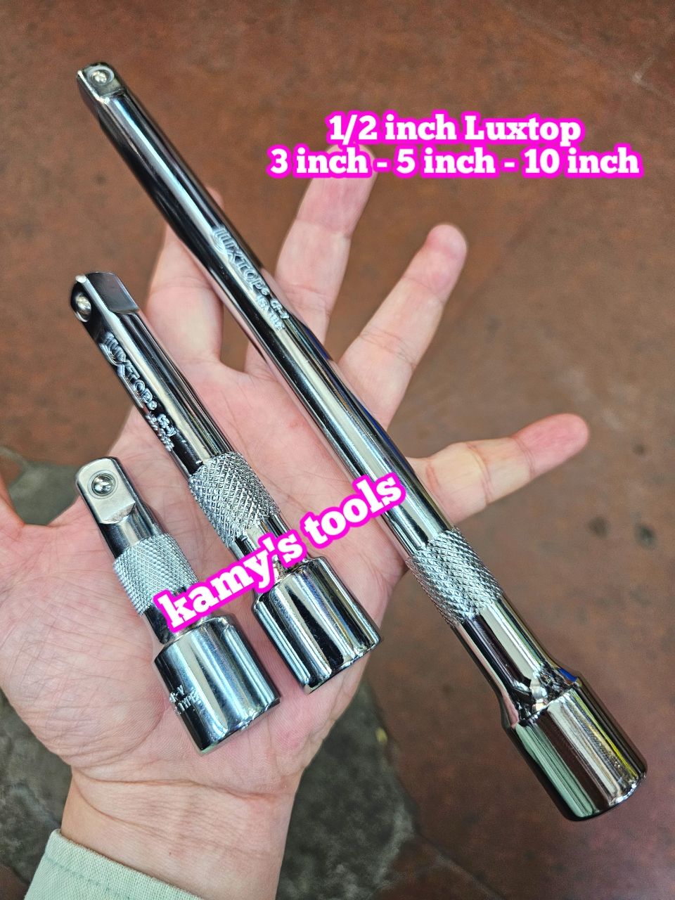 Cần tuýp nối khúc nối 1/2 inch Luxtop 3 inch 75mm 5 inch 10 inch 125mm 250mm