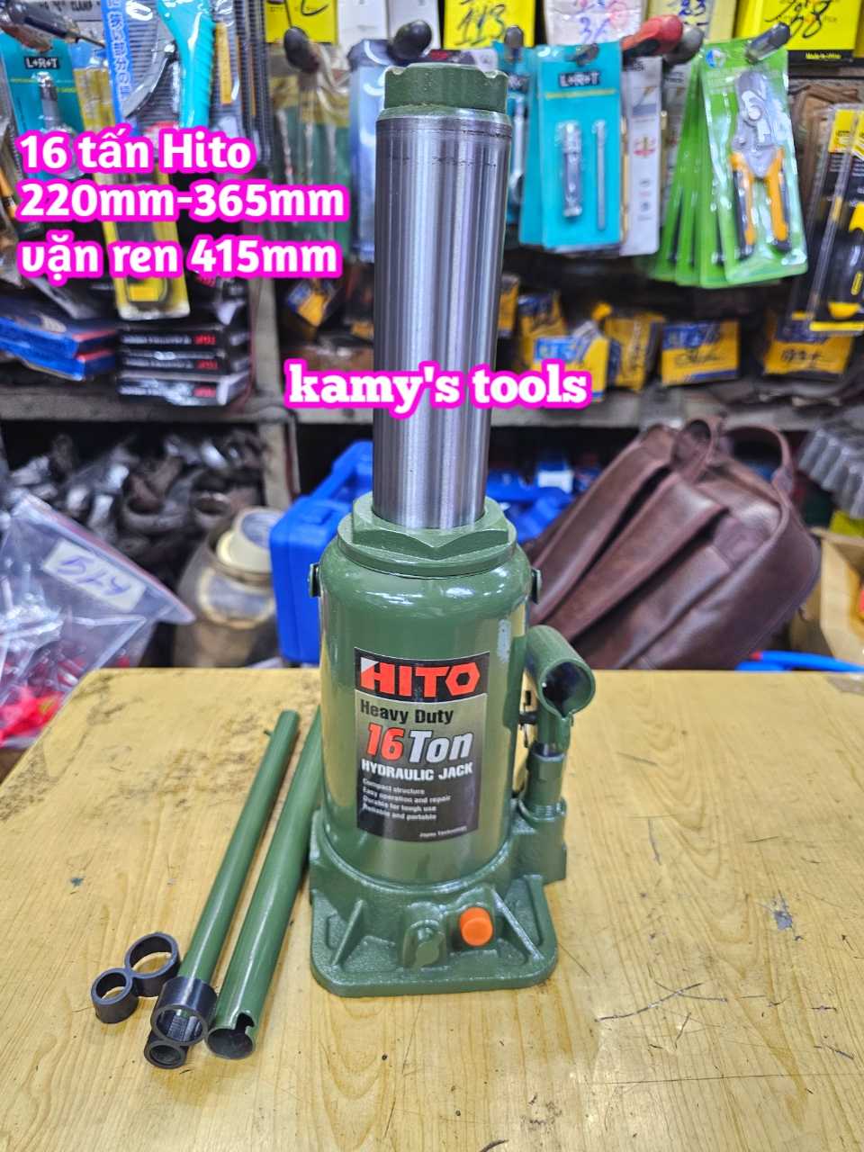 Kích con đội thủy lực 16 tấn HITO 220mm-365mm, kích thủy lực 16 tấn