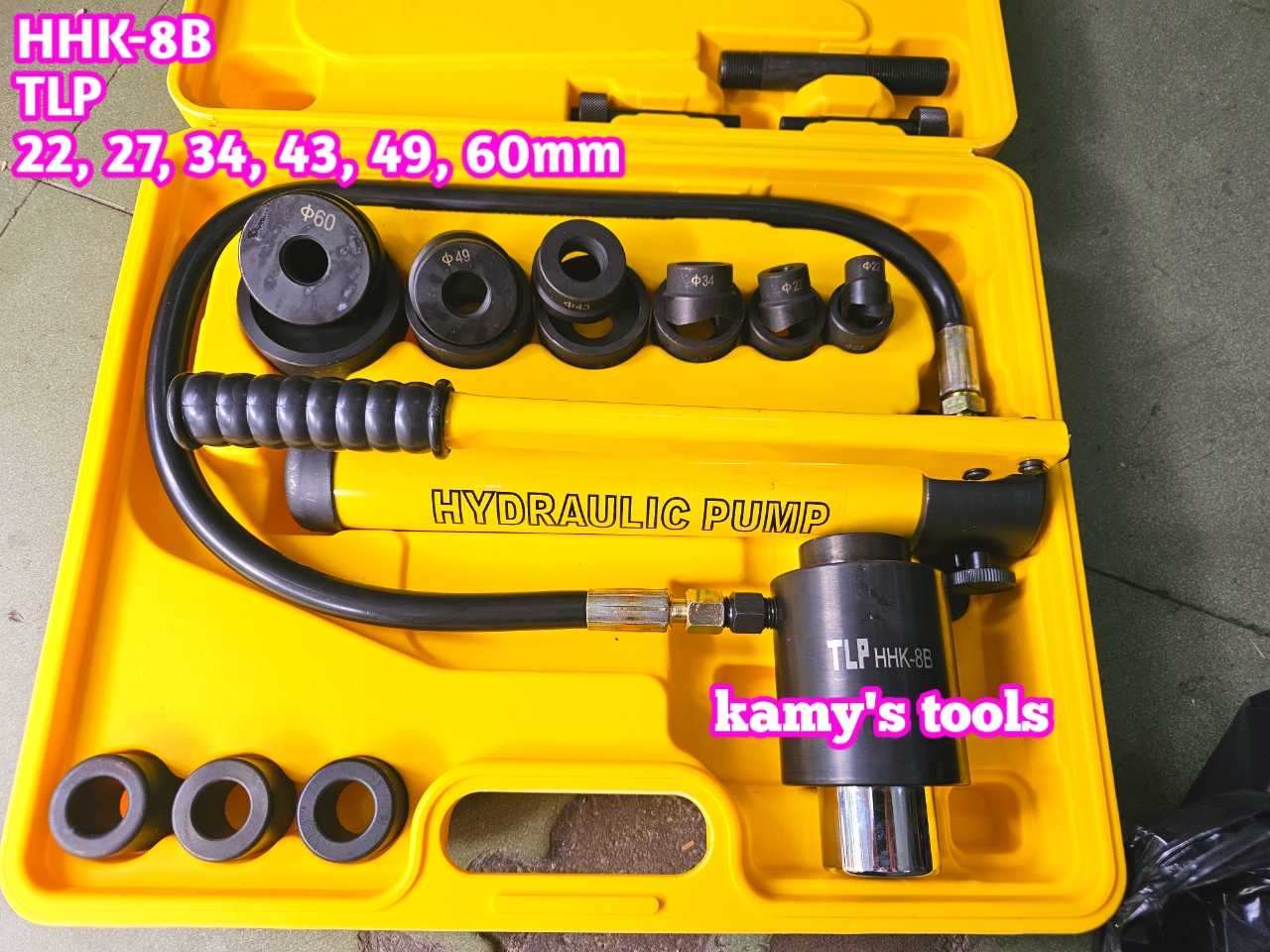 Dụng cụ đột lỗ tôn thủy lực TLP HHK-8B khuôn 22mm-60mm