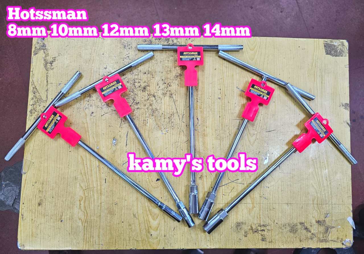 Cần tuýp chữ T lục giác Hotssman lọt lòng 21mm cỡ 8mm 10mm 12mm 13mm 14mm