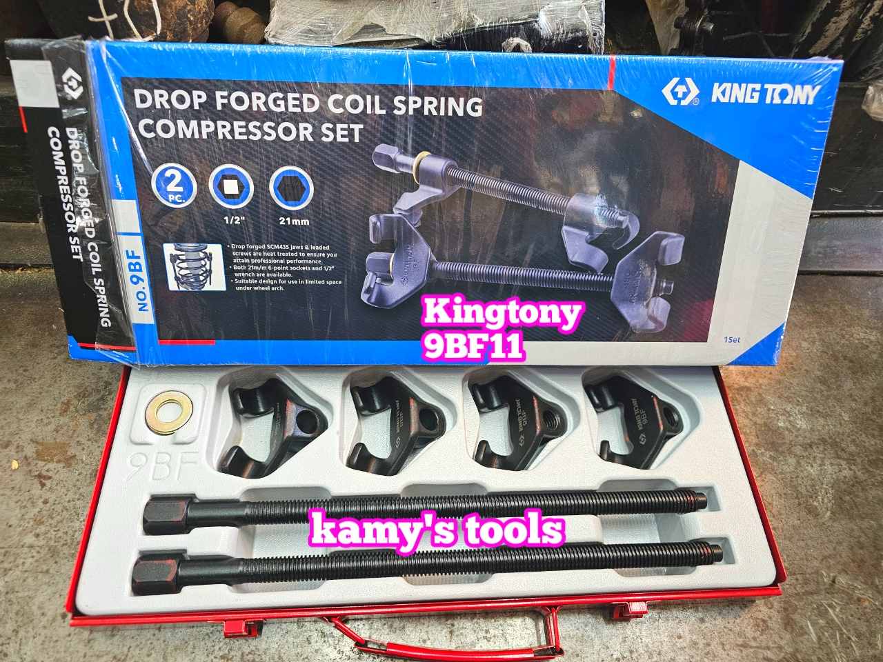 Bộ cảo vam phuộc lò xo Kingtony model 9BF11 dài 85mm-370mm