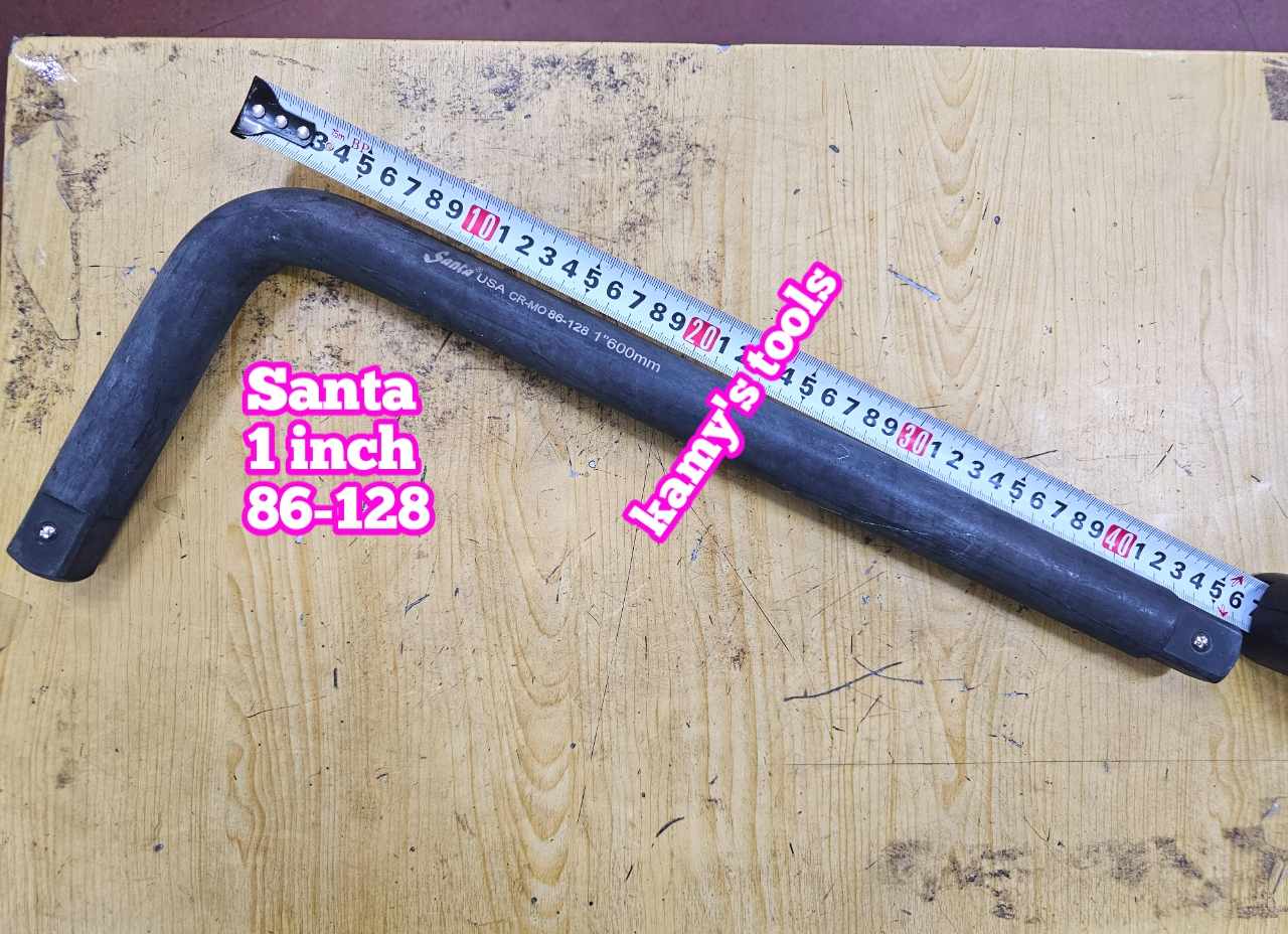 Cần tuýp siết đầu cong L 1 inch Santa đen cao cấp 86-128