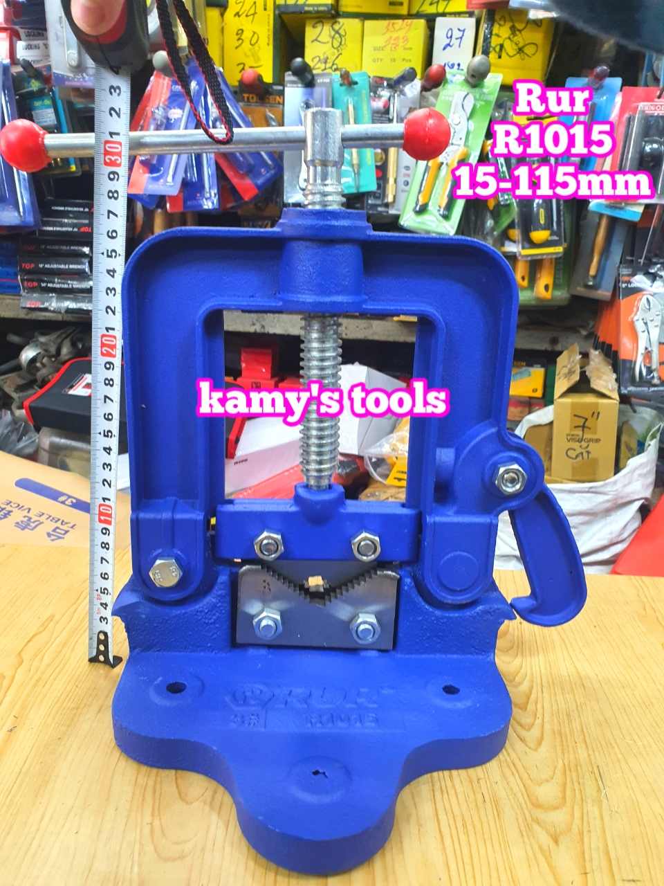 Ê tô kẹp ống số 3 kẹp ống 15-115mm Rur R1015 (ê tô kẹp ống, bàn kẹp ống)