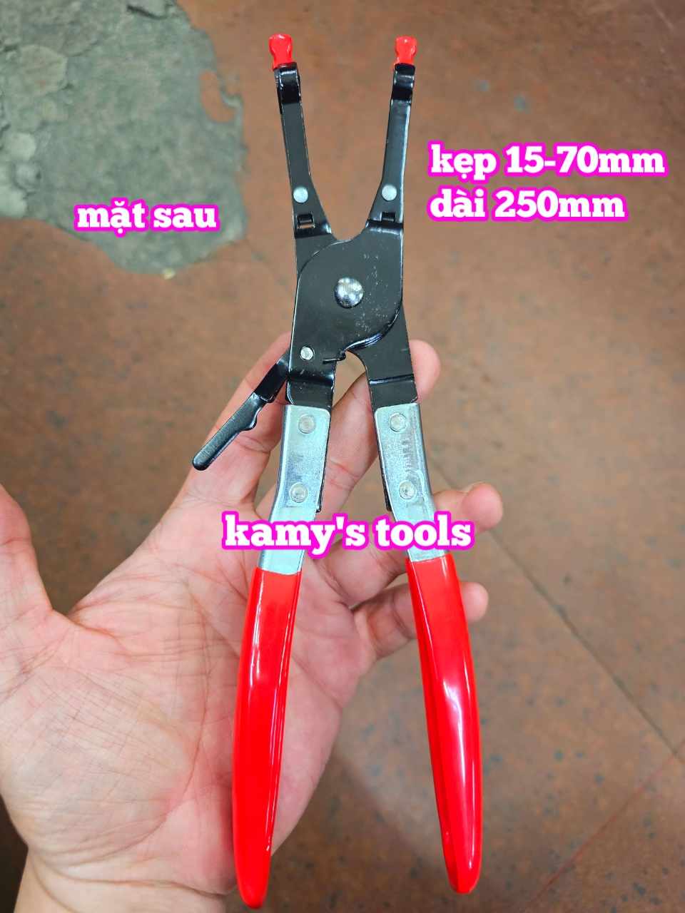 Kìm kẹp hàn giữ cố định 2 dây điện trong khi hàn xe hơi ô tô Wetools 90401 kẹp 15mm-70mm