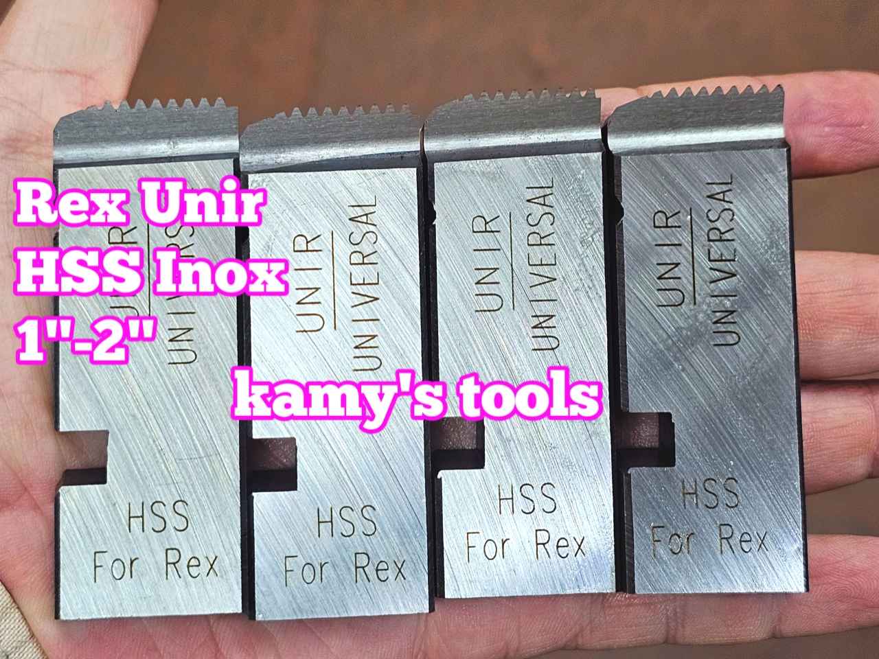 1-2 inch Dao tiện ren ống INOX HSS Rex hiệu Unir BSPT bản dao 27mm WTUR-0102S