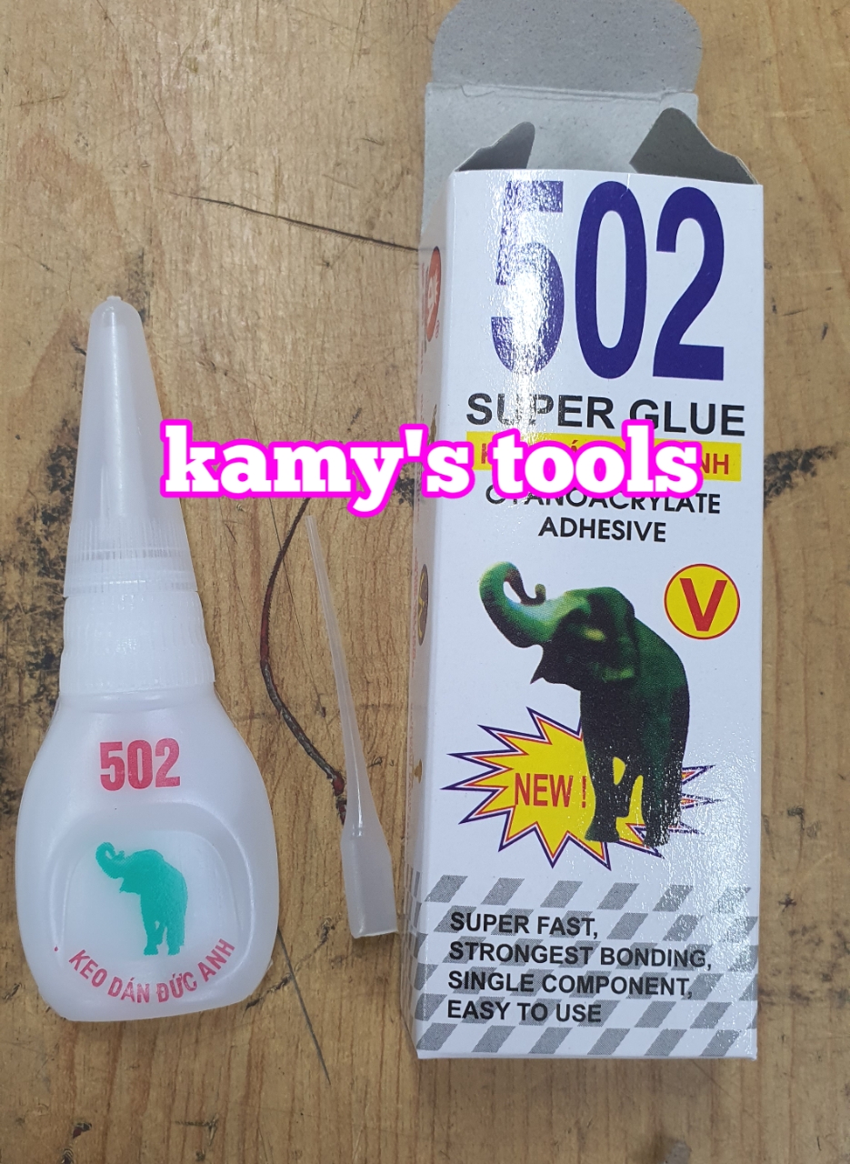 Keo dán 502 siêu dính hình cô gái và hình con voi