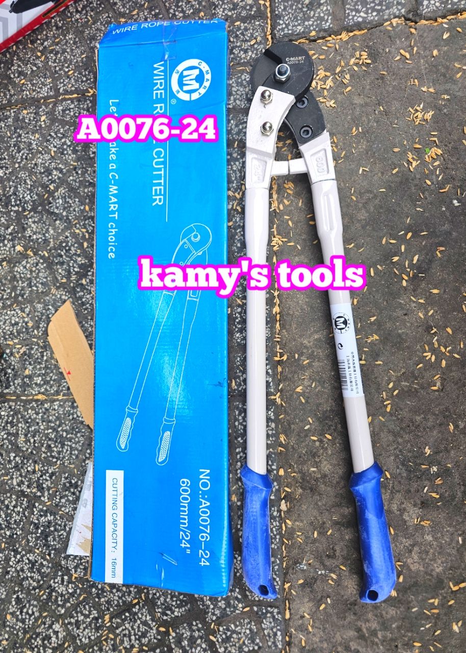 A0076-24 Kìm cắt cáp thép C-mart 24 inch, kéo cắt cáp thép dây kẽm 12mm cao cấp