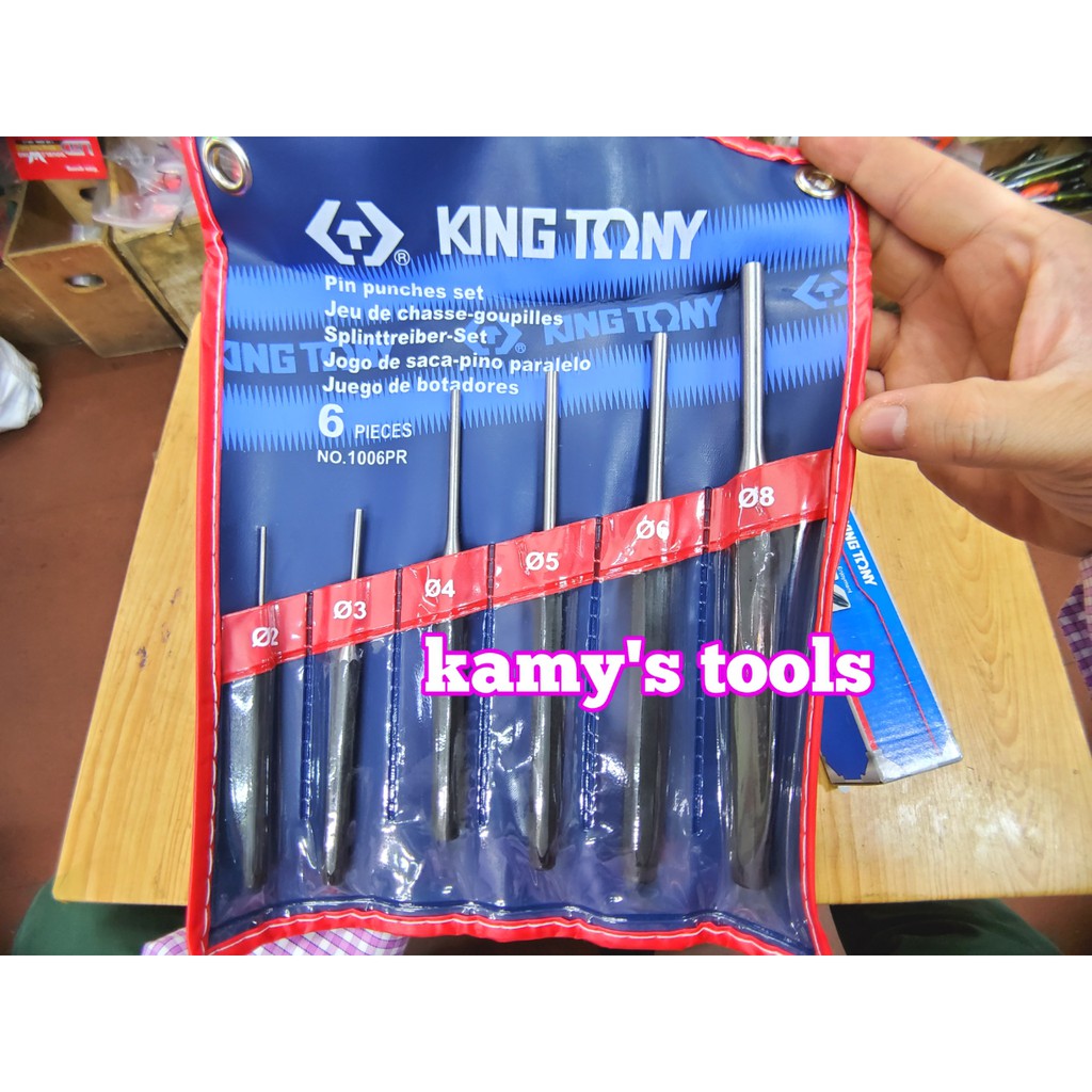 Bộ đột đục lỗ bông tu 6 cây Kingtony model 1006PR, bung tu