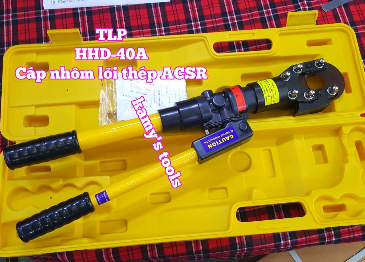Kìm cắt cáp thủy lực TLP 10 tấn HHD-40A đồng nhôm cáp bọc thép dây nhôm lõi thép 40mm