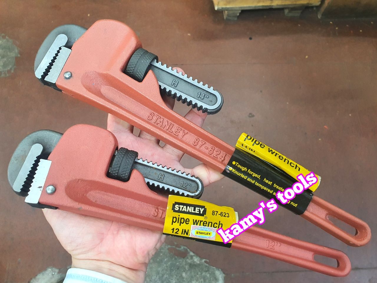 Mỏ lết răng Stanley 12 inch 300mm 87-623 14 inch 350mm 87-624