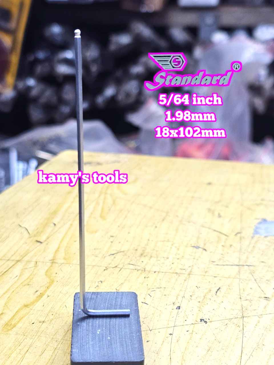 Lục giác hệ inch Standard 5/64 inch 1.98mm dài 18x102mm STD-68102