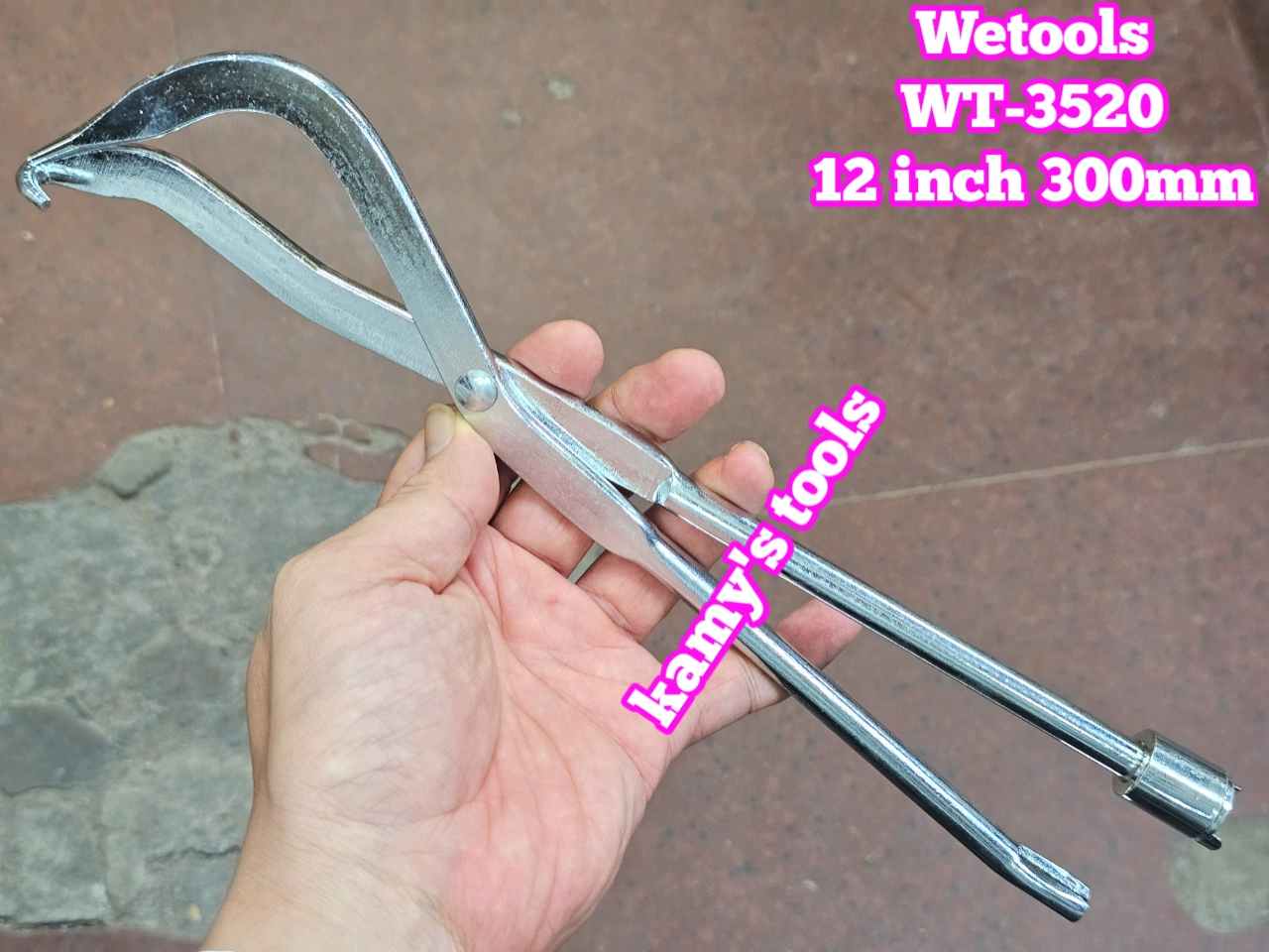 Kìm tháo và lắp móc lò xo bố thắng xe hơi ô tô 12 inch 300mm Wetools WT-3520