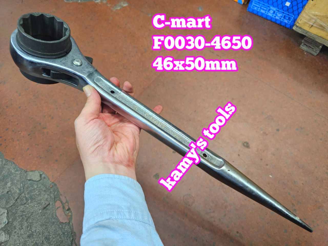 Cờ lê đuôi chuột tự động C-mart 46x50, 50x55 model F0030-4650, F0030-5055