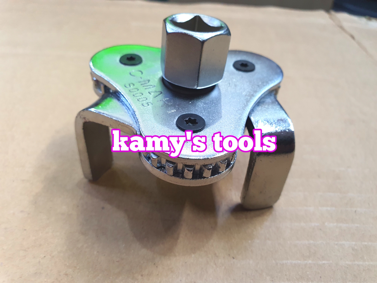 Cảo lọc dầu 3 chấu chân dẹp C-Mart Model S0005, cảo lọc nhớt