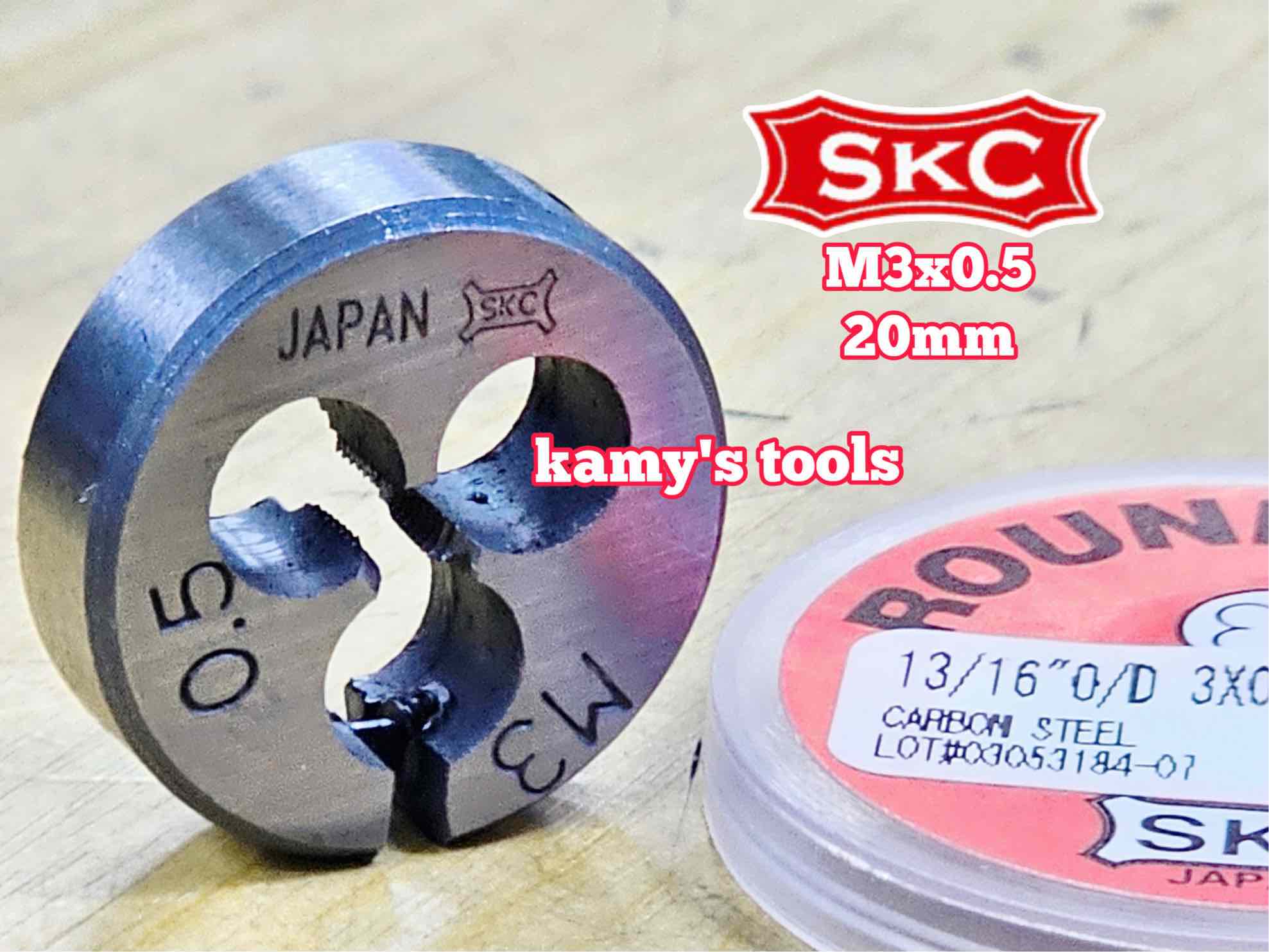 Bàn ren SKC M3x0.5 (3x0.5) đường kính 13/16 inch 20mm SKC-432003A