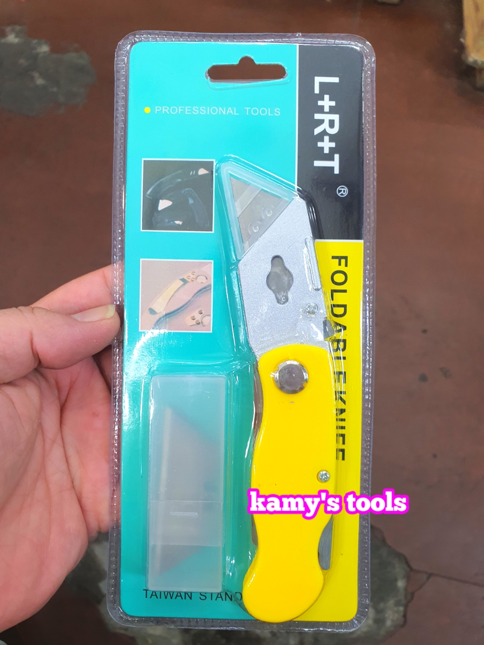 Dao rọc cáp rọc giấy đa năng cán xếp gấp gọn kèm lưỡi dao L+R+T