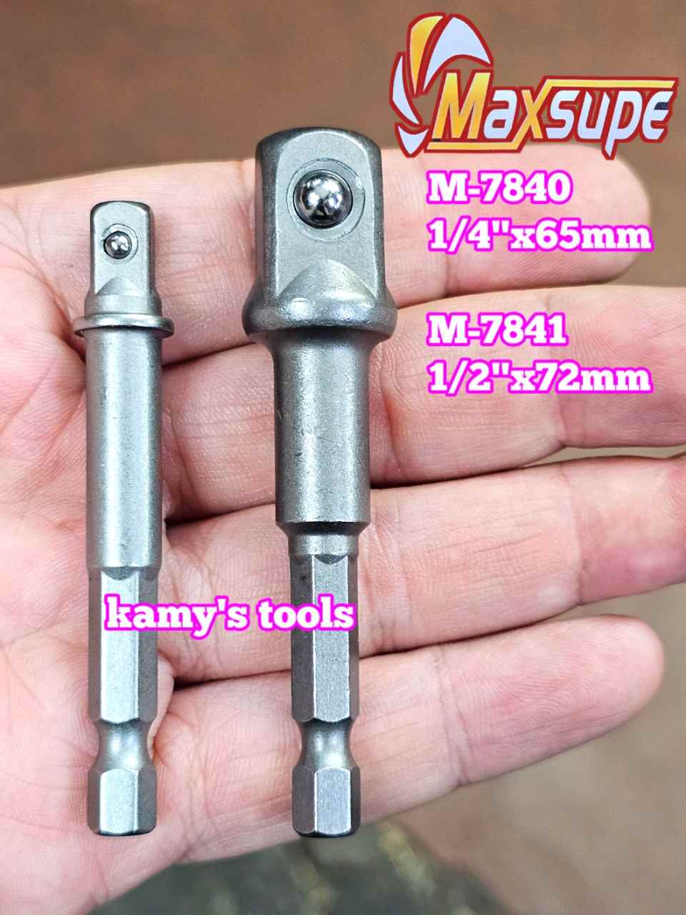 Đầu chuyển tuýp từ bắn vít sang bulong 1/4 inch và 1/2 inch Maxsupe M-7840 M-7841