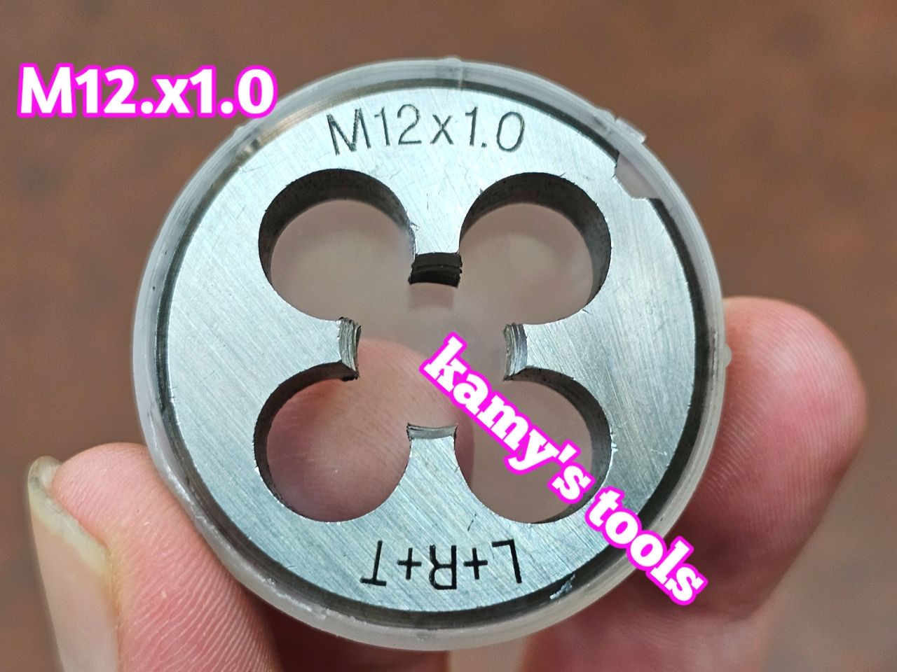 Bàn ren M12x1.0 M12x1.25 M12x1.5 M12x1.75 L+R+T (LRT) dụng cụ tạo ren ngoài bulong