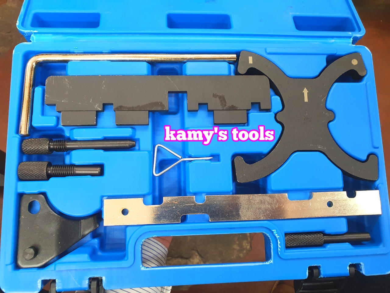 Bộ dụng cụ cân cam, dưỡng đặt cam xe Ford Ecosport Focus Fiesta Modeo Ecoboost 1.5L và 1.6L Trigoldte 9 chi tiết