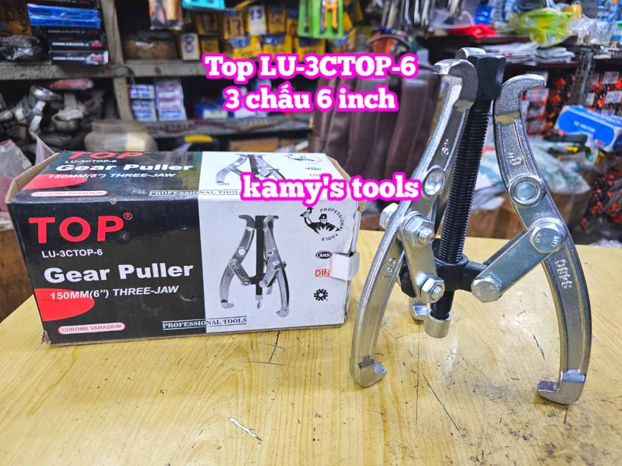 Vam cảo 3 chấu 6 inch 150mm Top LU-3CTOP-6