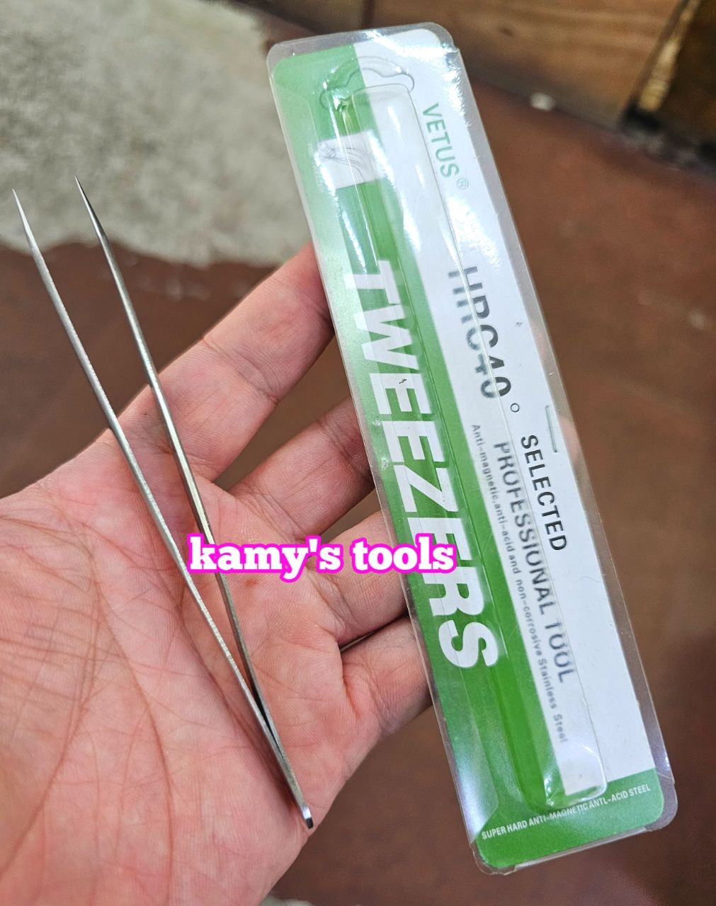 Nhíp gắp linh kiện điện tử, nhặt lông yến thép không rỉ inox