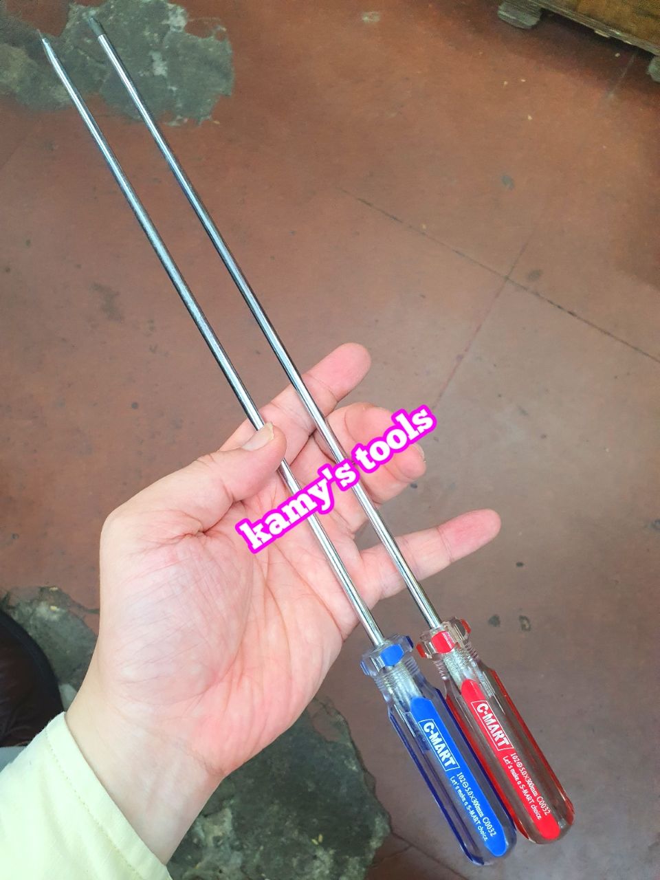 Tua vít bake dẹp 5mm dài 75mm 100mm 125mmm 150mm 200mm 300mm model C0032 C-mart