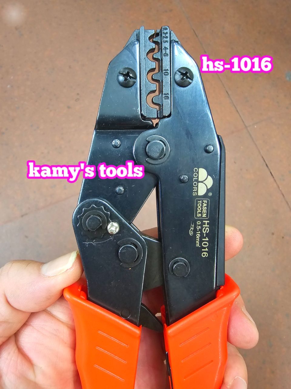 Kìm bấm cos trần Fasen HS-1016 0.5-16mm2 dài 230mm