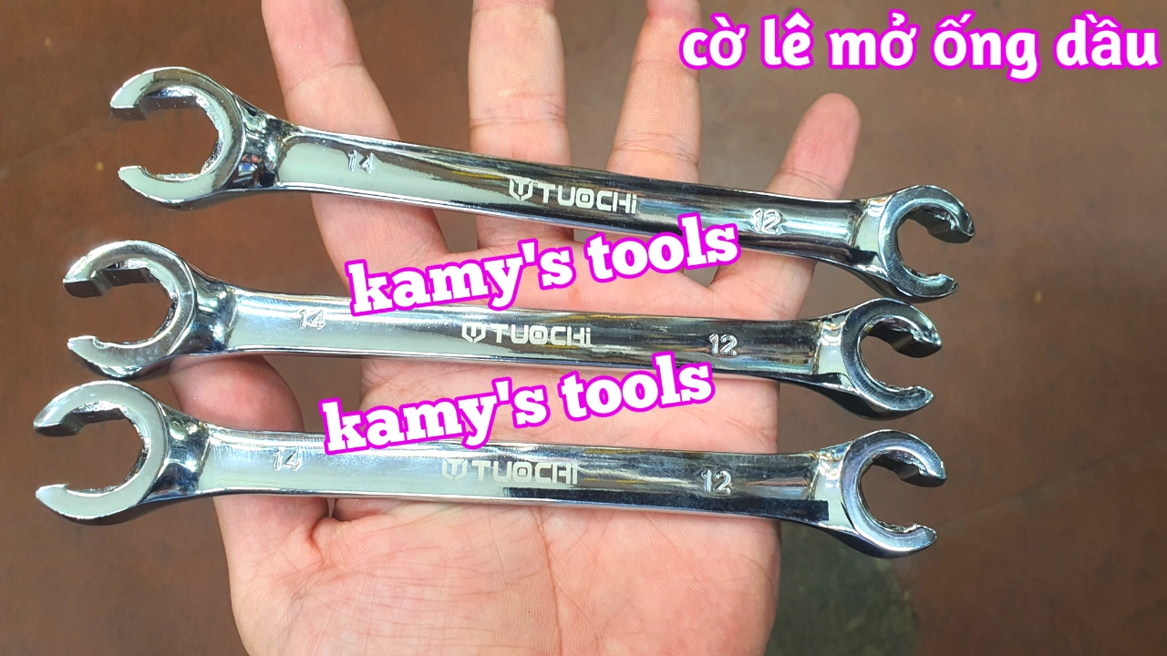 Cờ lê mở ống dầu 2 đầu Tuochi cao cấp đủ các kích cỡ, bán lẻ từng cây