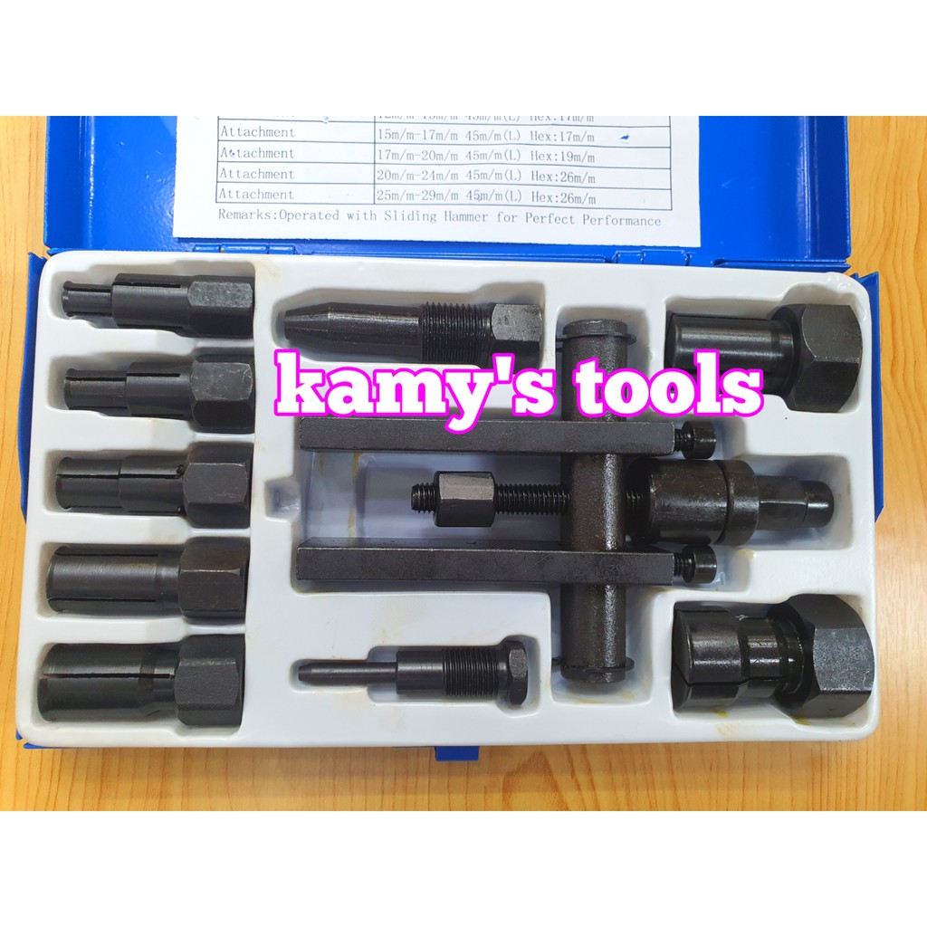 Bộ cảo bạc đạn trong chữ H từ 8mm-25mm Trigoldte model 908110 (Cảo Chữ H, Vam Cảo Bạc Đạn)