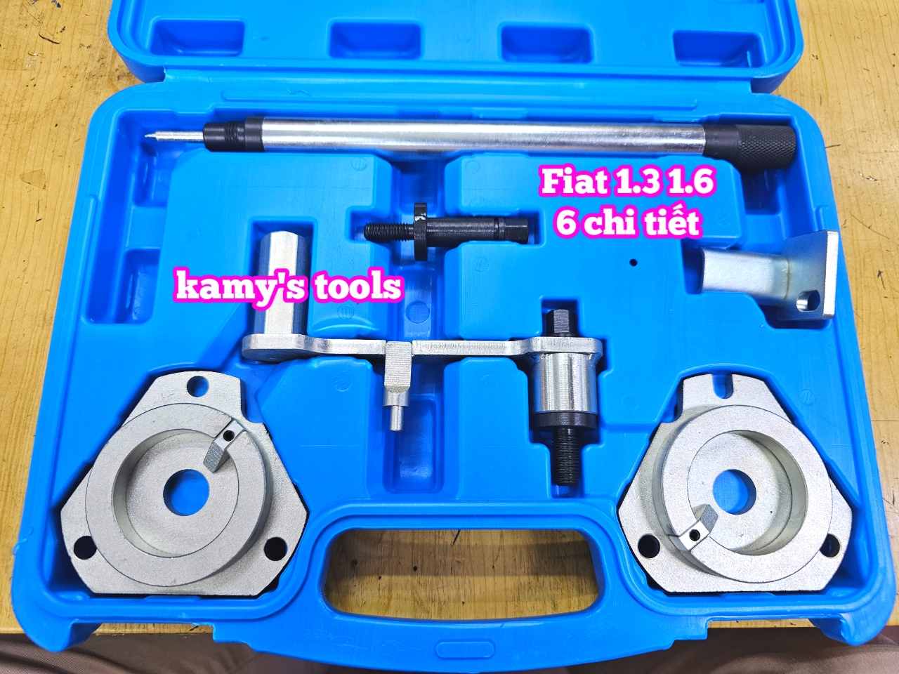 Bộ dụng cụ cân cam dưỡng đặt cam Fiat 1.3 1.6 Wetools 6 chi tiết WTF1693