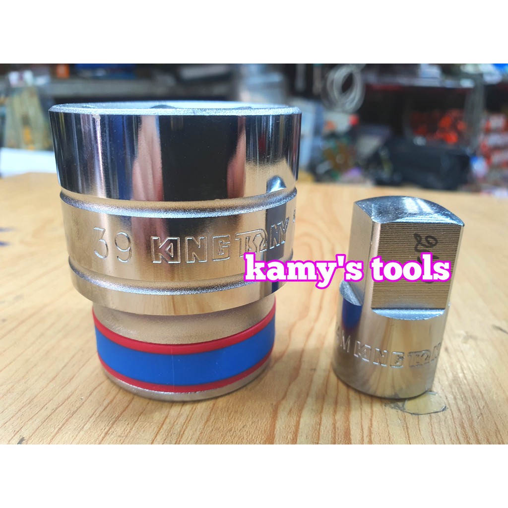 Bộ Đầu Tuýp, Khẩu 39mm Lỗ 3/4 Kingtony Mở Nồi Xe Ga Và Đầu Chuyển Chính Hãng