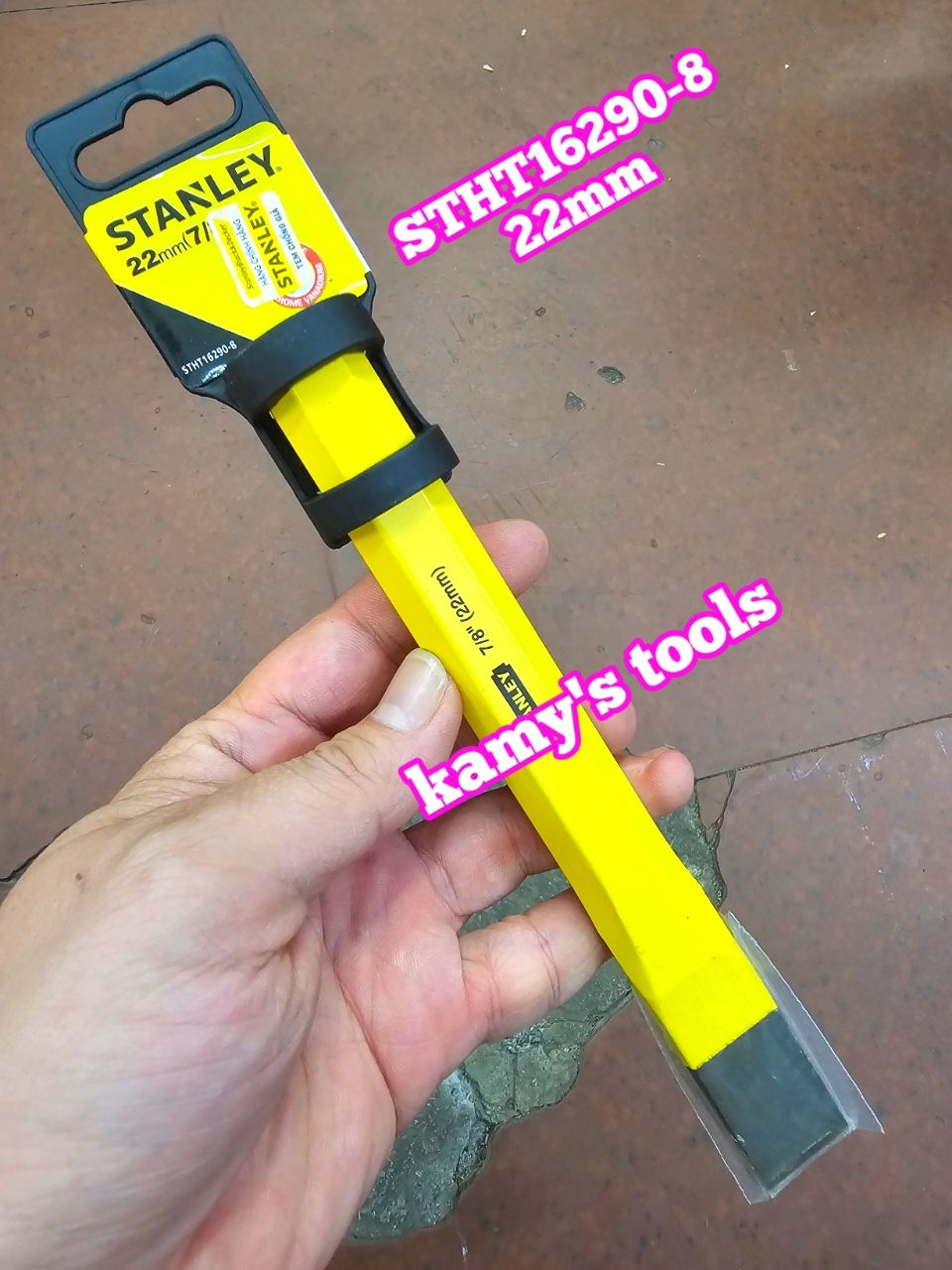 STHT16290-8 Đục sắt mũi dẹp Stanley 7/8 inch 22mm