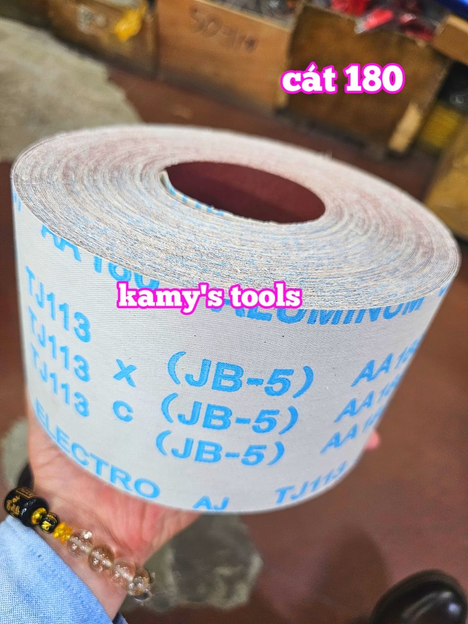 Nhám vải cuộn JB-5 cát AA-80 AA-100 AA-120 AA-150 AA-180 AA-240 AA-320 AA-400 AA-600