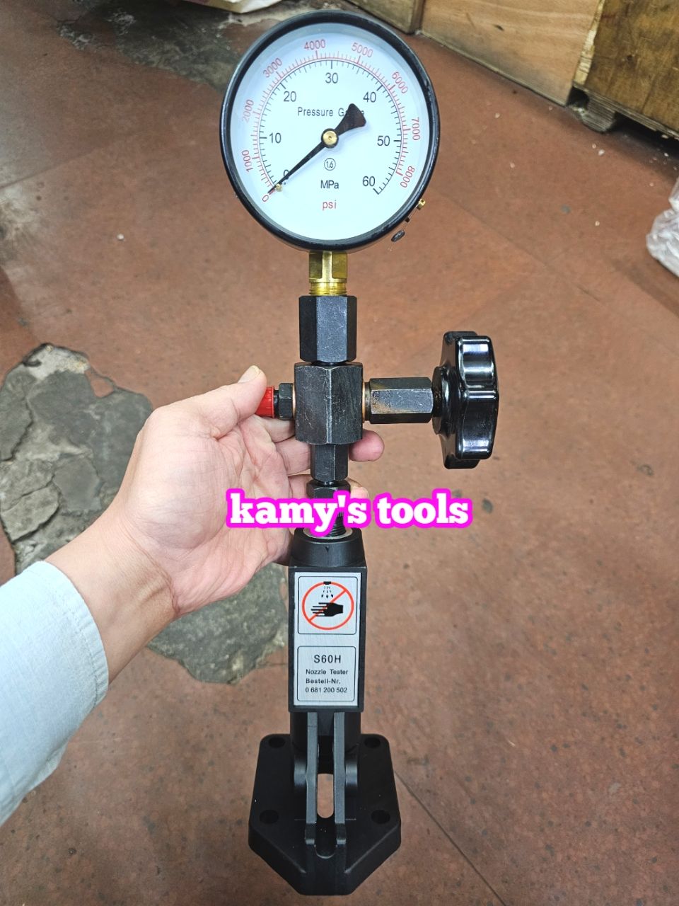 Đồng hồ cân chỉnh béc kim phun dầu diesel 60mpa S60H cao cấp kamytools