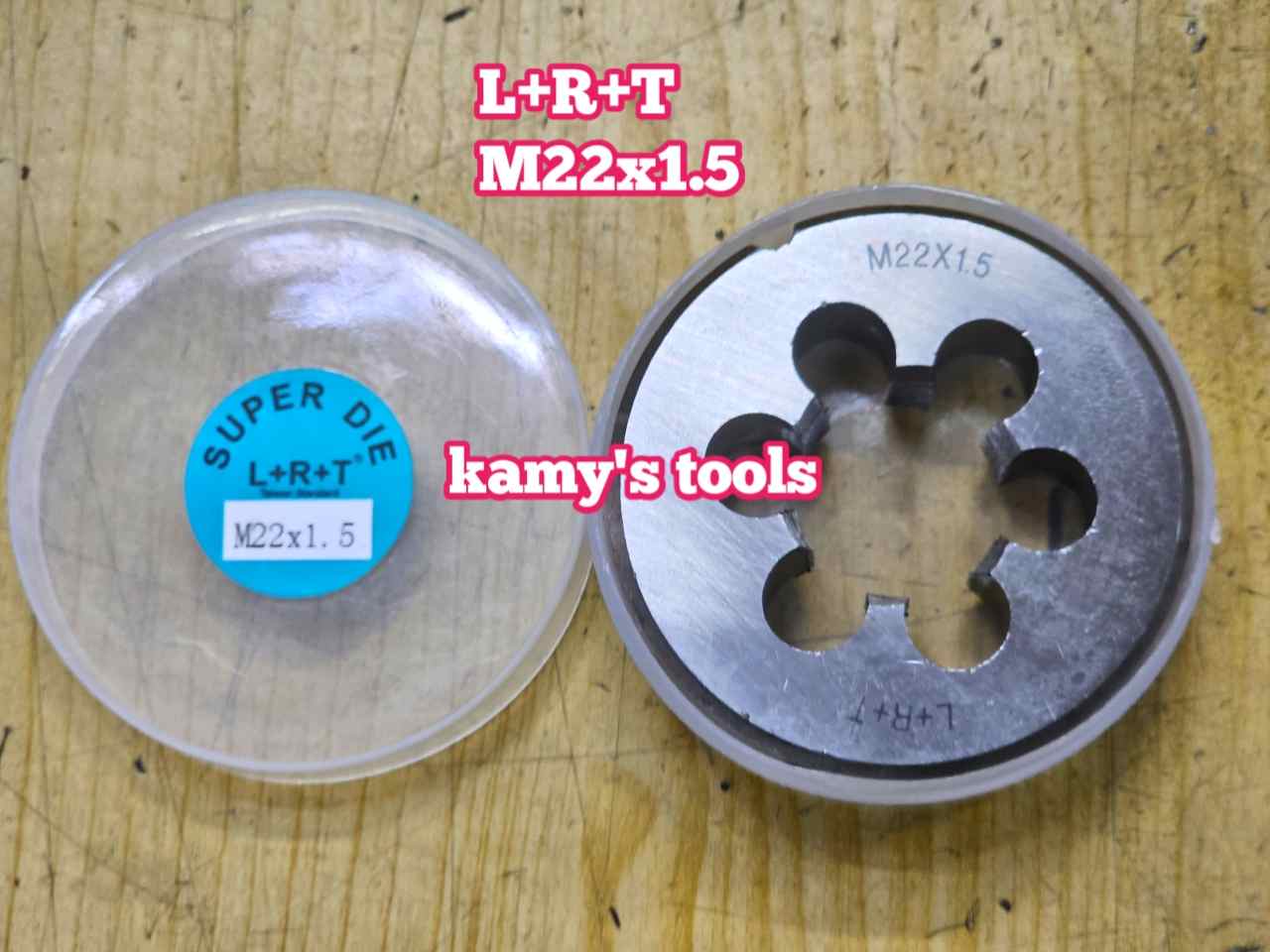 Bàn ren M22x1.5 M22x2.5 L+R+T (LRT) dụng cụ tạo ren ngoài bulong