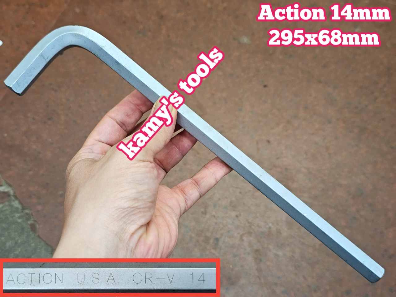 Lục giác đầu bằng Action 14mm dài 295mm ACHW-2914