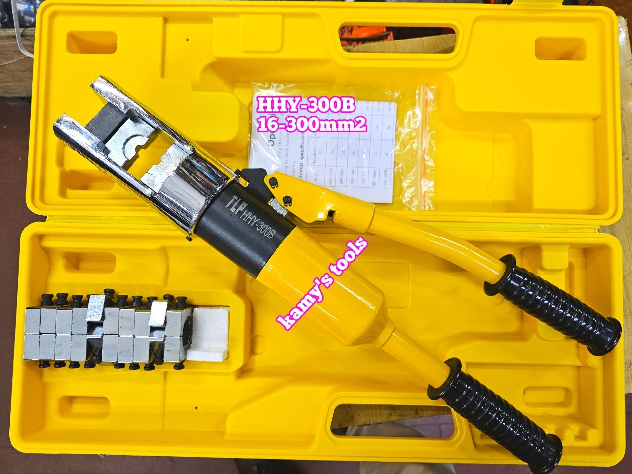 Kìm ép cos thủy lực TLP HHY-300B 12 tấn 16-300mm2 có van an toàn