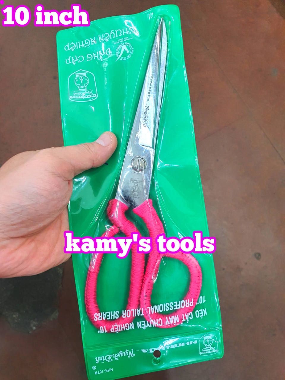 Kéo cắt vải nhơn hòa nguyễn đình inox thép không rỉ 10 inch 11 inch 12 inch