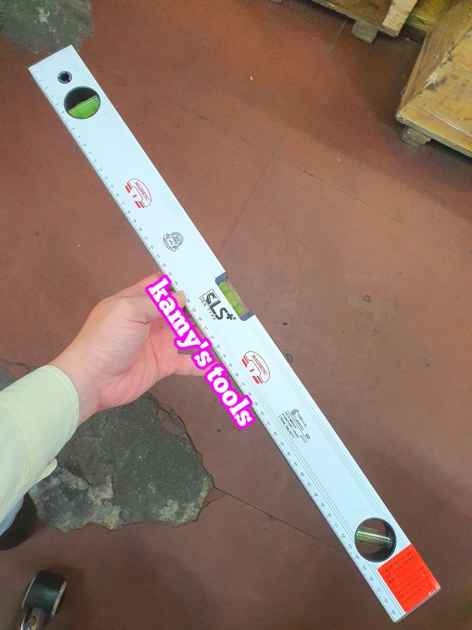 Thước thủy thước cân nước có nam châm từ tính LS+ dài 30cm 40cm 50cm 60cm 80cm 100cm