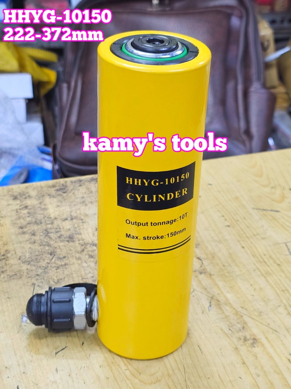HHYG-10150 Kích thủy lực 10 tấn hành trình 150mm TLP 222mm-372mm có ron che bụi