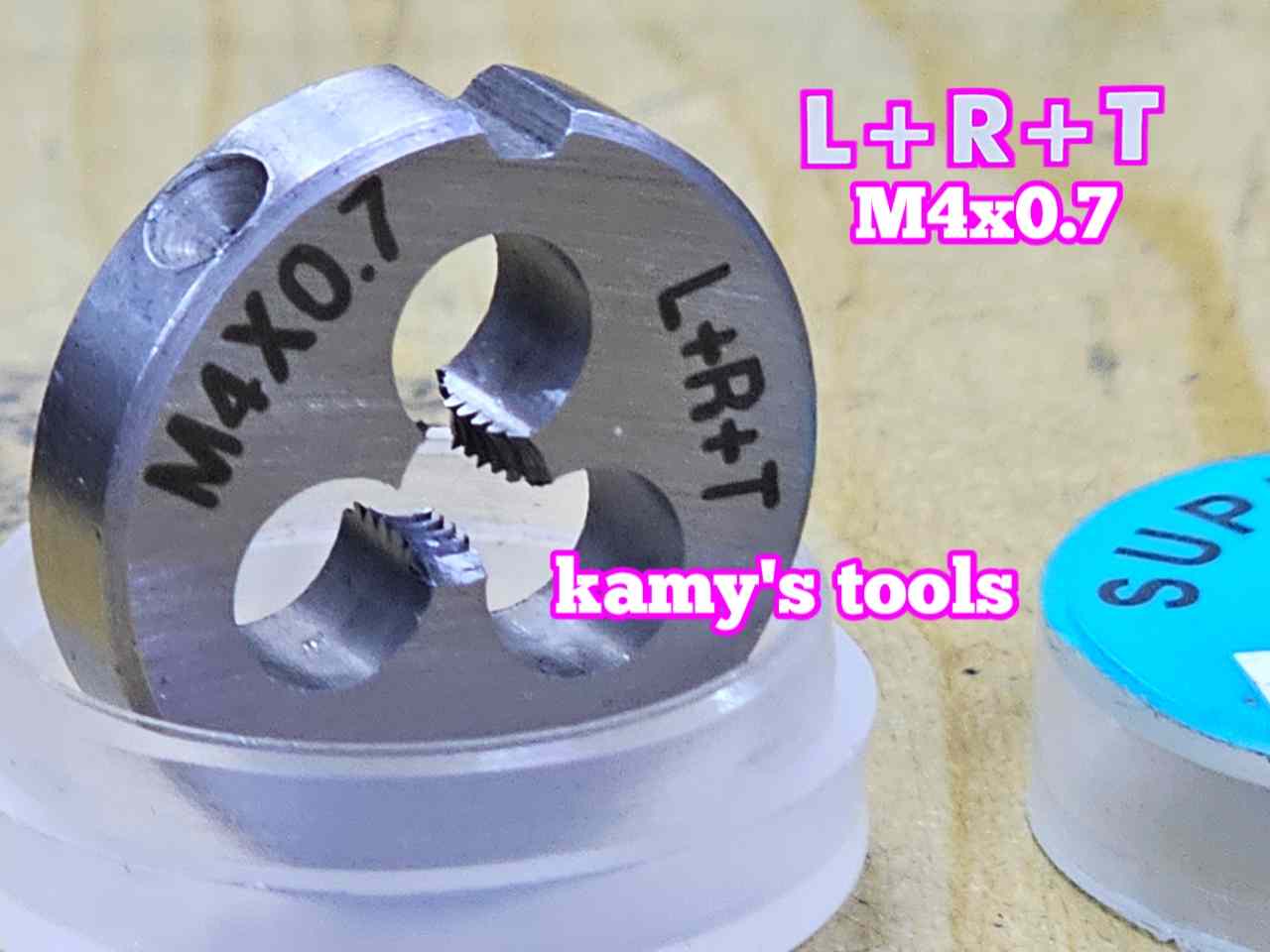 Bàn ren M4x0.7 (4x0.7) L+R+T (LRT) dụng cụ tạo ren ngoài bulong