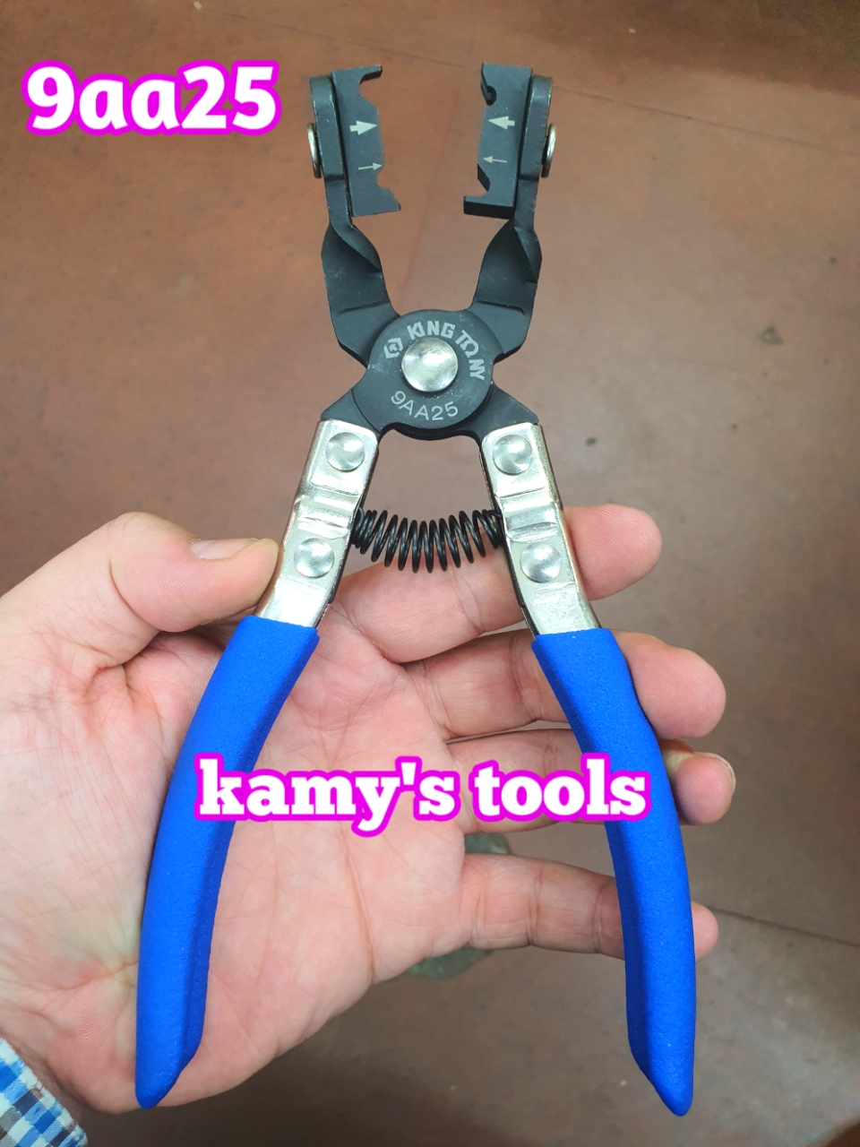 Kìm bóp kẹp cổ dê, kẹp ống Kingtony model 9AA25 dài 175mm