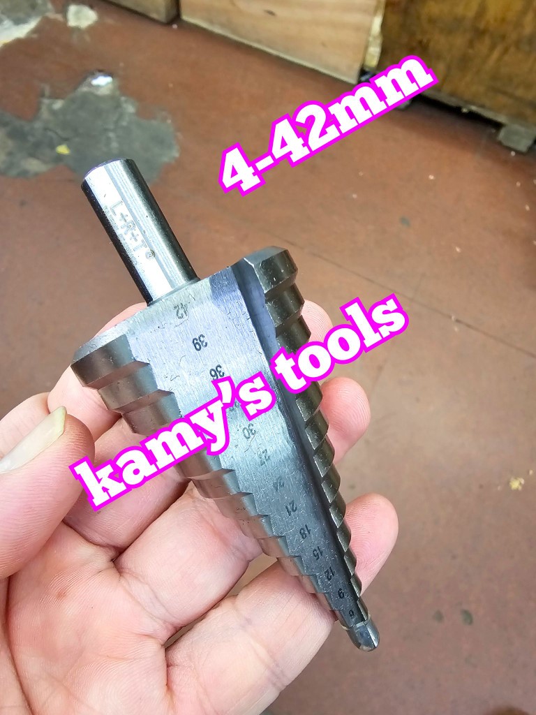 Mũi khoan tháp khoan tầng HSS đuôi lục giác 4mm-42mm L+R+T