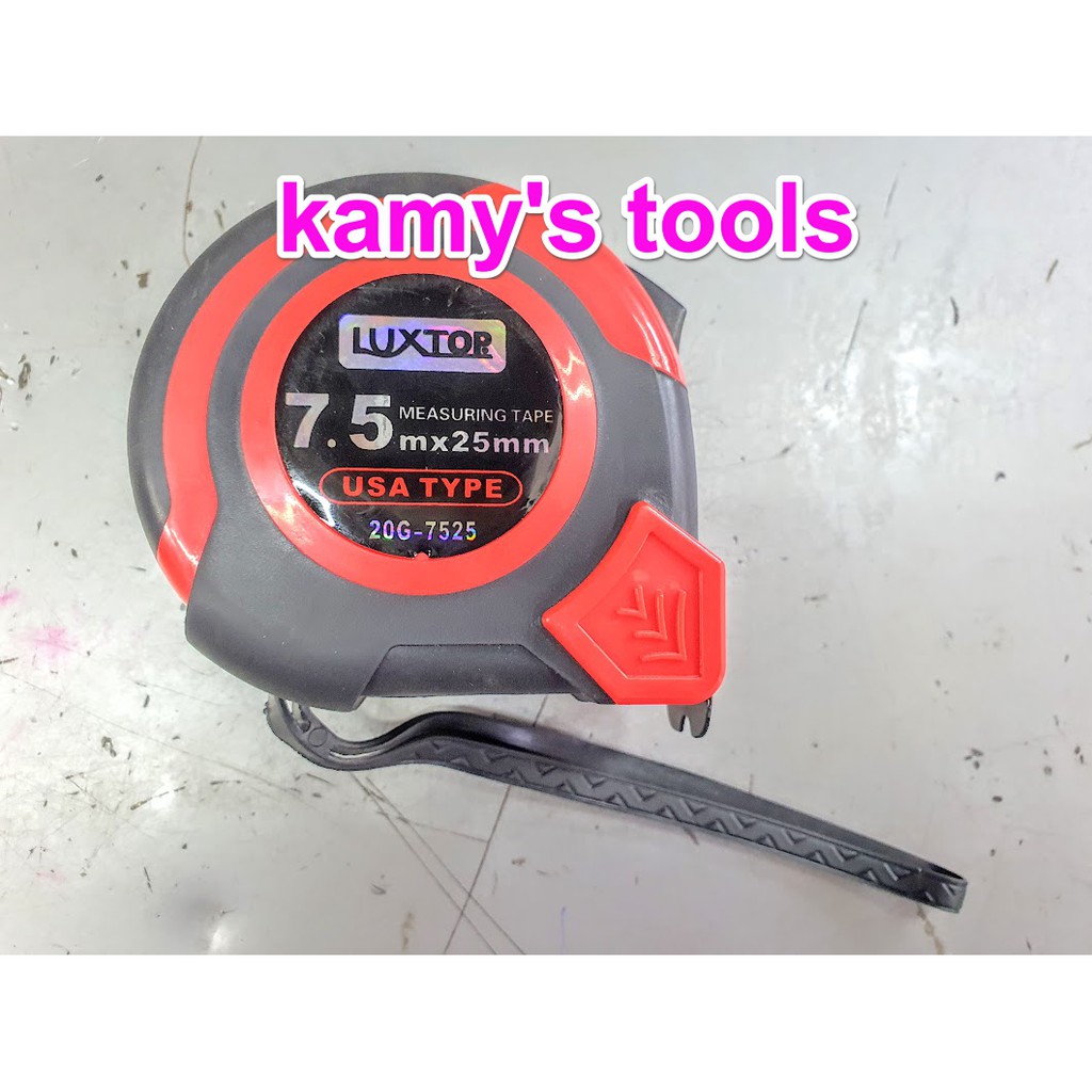 Thước Kéo 7.5m Bản 25mm Luxtop (Thước Kéo 7.5m, Thước Rút 7.5m, Thước Cuốn 7.5m)