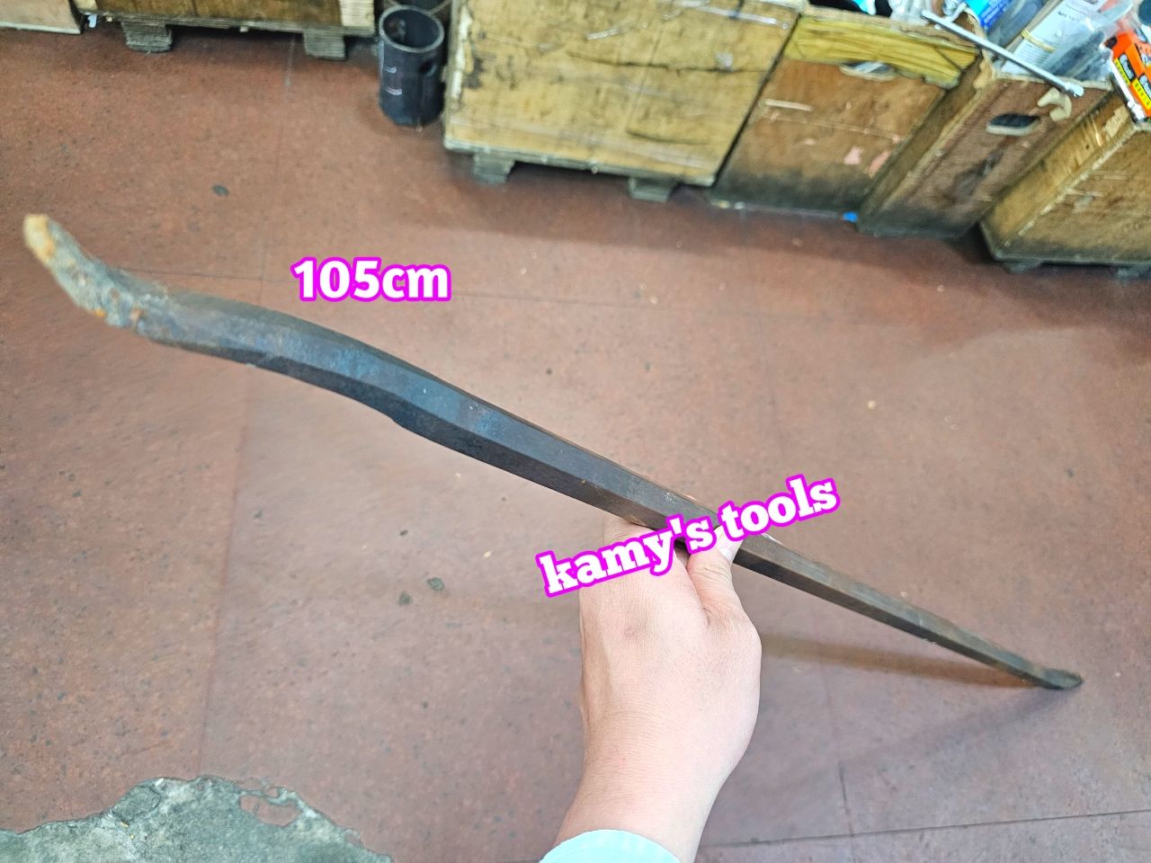 Xà beng cây nạy vỏ lốp móc lốp ô tô-xe máy, Lơ via móc lốp xe , cạy vỏ thép dày 105cm