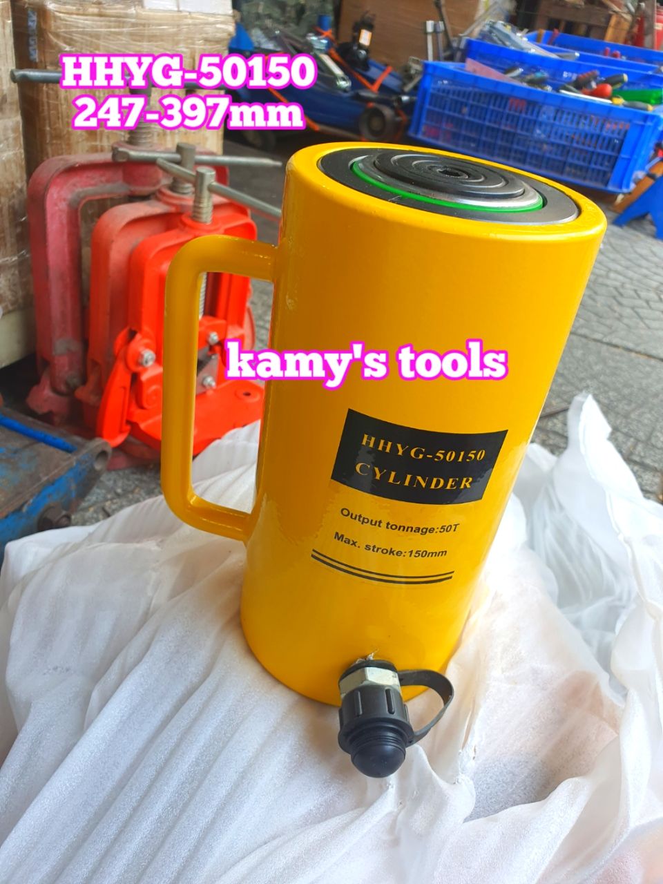 HHYG-50150 Kích thủy lực 50 tấn TLP hành trình 150mm 247mm-397mm