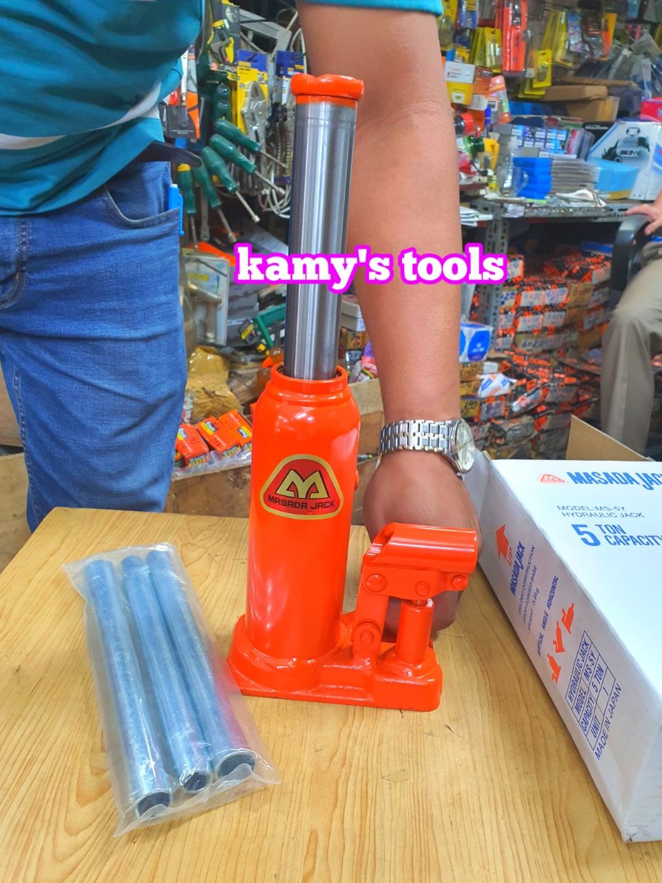 Kích con đội thủy lực Masada 5 tấn MS-5Y 200mm-390mm