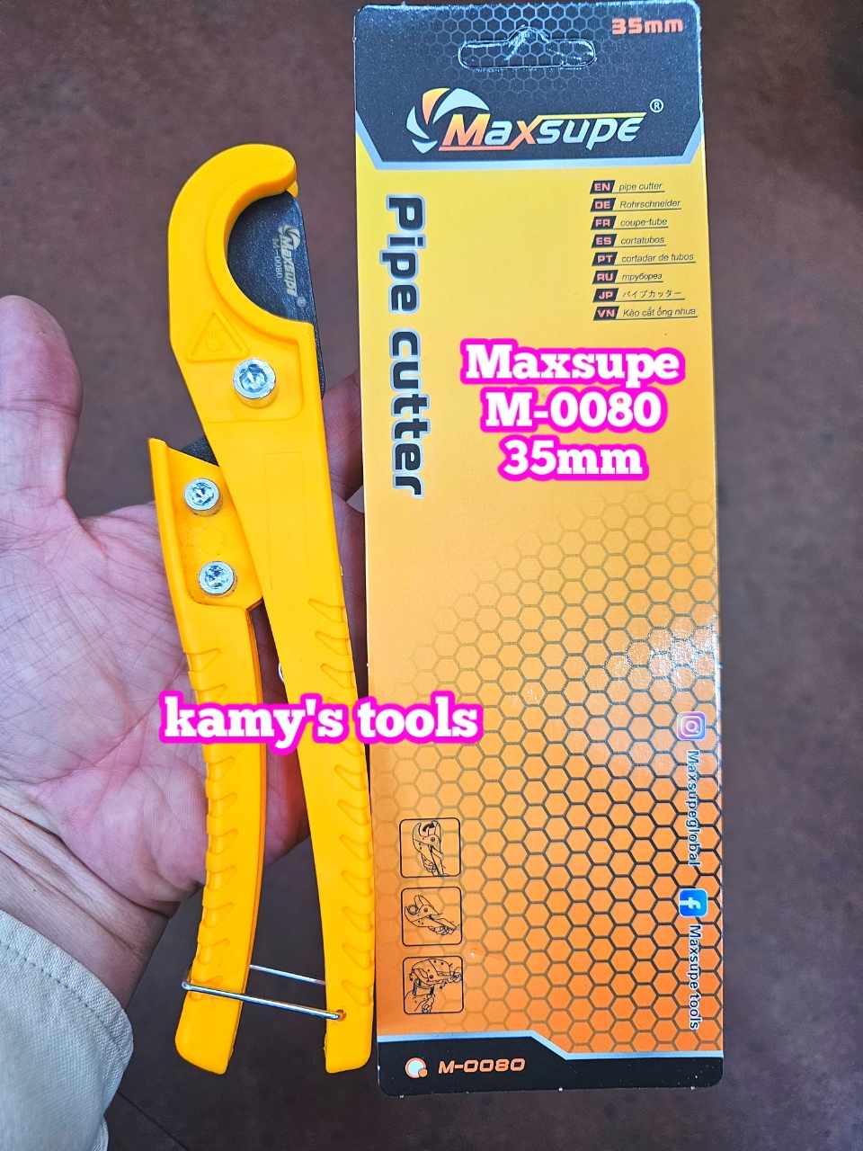 Kéo cắt ống nhựa 35mm Maxsupe M-0080 dài 8 inch 200mm